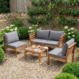 Malay Harper Wooden 4 Seater Multifunctional Garden Lounge Set - thumbnail 3