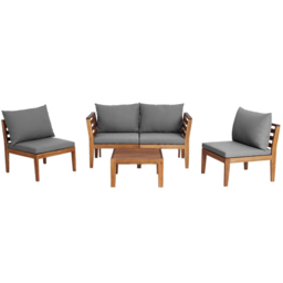 Malay Harper Wooden 4 Seater Multifunctional Garden Lounge Set - thumbnail 2