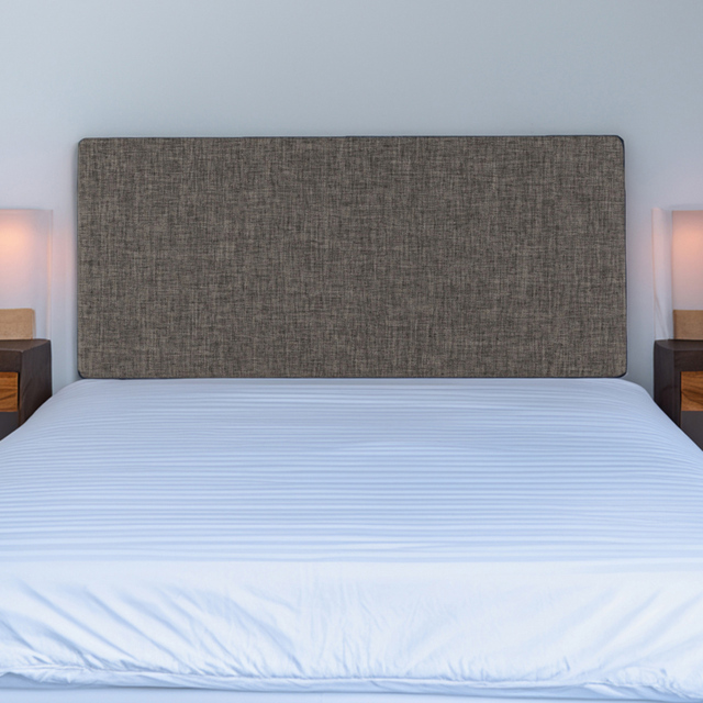 Bedmaster Valencia Super King Size Slate Linen Plain Headboard - image 1
