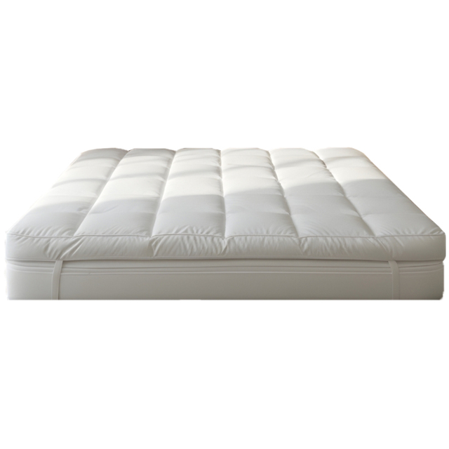 Opulent Home White Single Duck Feather Mattress Topper with Down-Proof Cotton Cover 5 inch - image 1