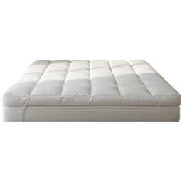 Opulent Home White Single Duck Feather Mattress Topper with Down-Proof Cotton Cover 5 inch