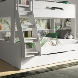 Flair Interstellar White Triple Bunk Bed - thumbnail 4