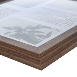 Oakham Wood Effect 5 Aperture Frame - Brown - thumbnail 3