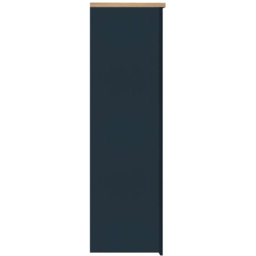 Highgate 3 Door Navy and Oak Wardrobe - thumbnail 4