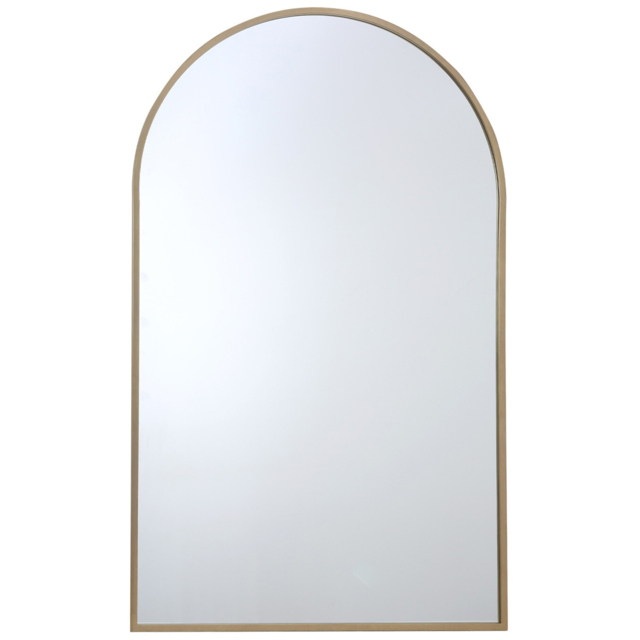 Gold Wide Metal Arch Mirror 180 x 110cm - image 1
