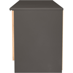 Crowndale Bora 2 Door 2 Drawer Gold Craft Oak and Graphite Wide TV Unit Ready Assembled - thumbnail 3