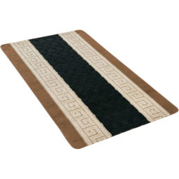 Smart Living Beige and Black Non-Slip Door Mat with Gel Backing 40 x 60cm