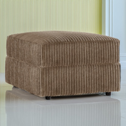Portland Luxor Coffee Jumbo Cord Footstool