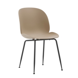 Set of 2 Carter Moulded Dining Chairs- Taupe - thumbnail 4