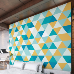Origin Murals Geometric Green Wall Mural - thumbnail 1