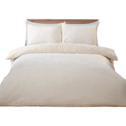 Ivory Double Bow Faux Fur Duvet Set - thumbnail 2