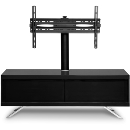 MDA Designs Tucana 2 Door Hybrid Black TV Unit - thumbnail 3