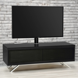MDA Designs Tucana 2 Door Hybrid Black TV Unit - thumbnail 1