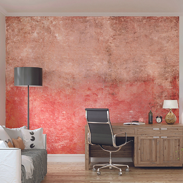 Origin Murals Grunge Distressed Effect Red Wall Mural - image 1