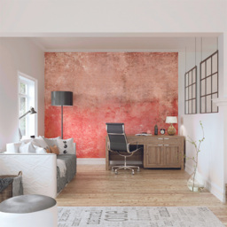 Origin Murals Grunge Distressed Effect Red Wall Mural - thumbnail 3