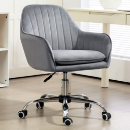 Portland Grey Swivel Office Chair with Adjustable Height