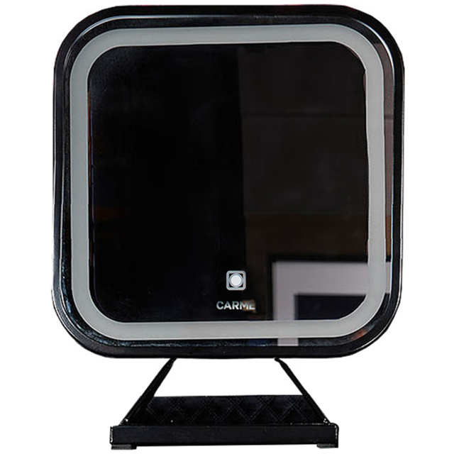 CARME Home Monaco Black LED Touch Sensor Vanity Mirror - image 1