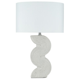 Hattie Ceramic Table Lamp - White