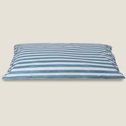 Kaikoo Blue and Cream Stripe Reversible Floor Cushion - thumbnail 2