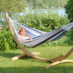 Amazonas Apollo Marine Cotton Premium Garden Hammock and Stand Set - thumbnail 1