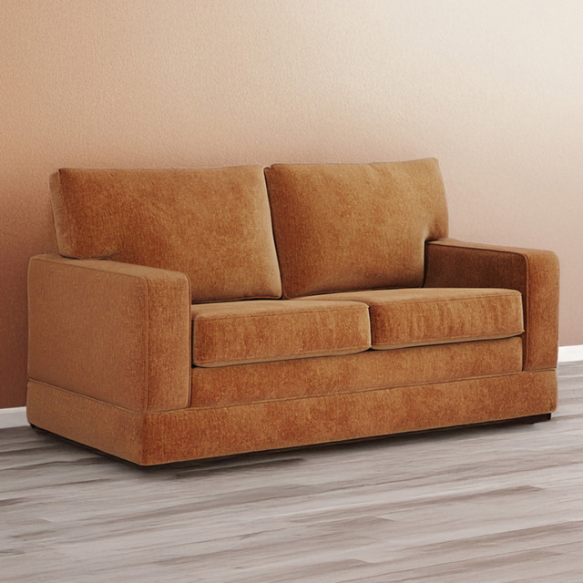 Jay-Be Urban 2 Seater Cosy Chenille Spice Sofa Bed with e-Pocket Mattress - image 1