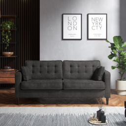 Milo Enjoy Graphite 3 Seater Sofa - thumbnail 3