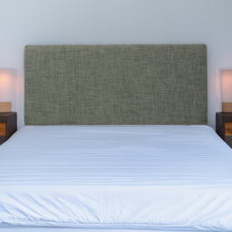Bedmaster Valencia Super King Size Charcoal Linen Plain Headboard - thumbnail 1