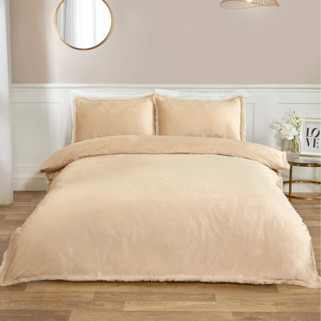 Selena Natural Double Velvet Duvet Set - image 1