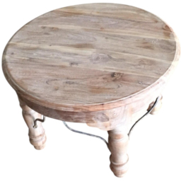 Acacia Home Light Wood Round Table - thumbnail 2