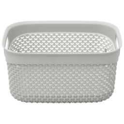 JVL Droplette 3.3L Ice Grey Storage Basket - thumbnail 3