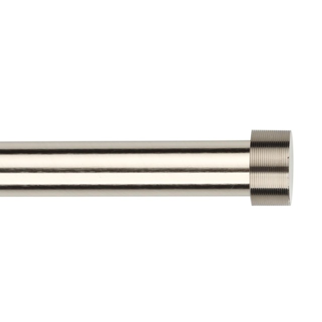 Brixton 120 to 210cm Extendable Silver Curtain Pole