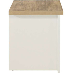 Birlea Highgate 2 Drawer Cream and Oak Effect Bedside Table Set of 2 - thumbnail 4