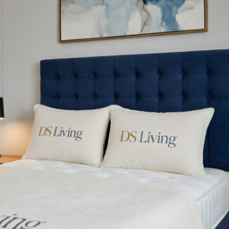 DS Living Casia Dark Blue Super King Size Plush Velvet Divan Bed with 4 Drawer - thumbnail 1