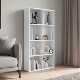 Vida Designs White 8 Shelf Cube Storage Unit - thumbnail 3