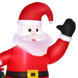 StarBright LED Inflatable Christmas Santa Claus with Gifts Decoration 3.9ft - thumbnail 3