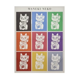 Ksanakalpa The Fortune Cat Canvas 80 x 60cm - thumbnail 1