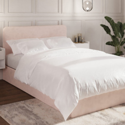GFW Chiswick Soft Pink Double Ottoman Bed with SC Pocket Sprung Mattress - thumbnail 1