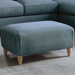 Clara Faro 9 Blue Agmamito Footstool