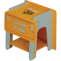 Kidsaw JCB Yellow and White Single Shelf Bedside Table - thumbnail 4