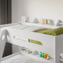 Flair Flick White Triple Bunk Bed - thumbnail 2