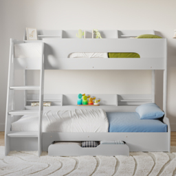 Flair Flick White Triple Bunk Bed - thumbnail 3