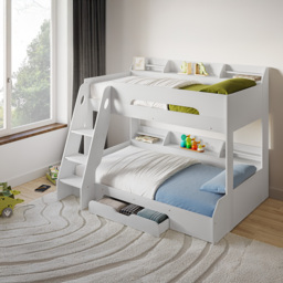 Flair Flick White Triple Bunk Bed - thumbnail 4