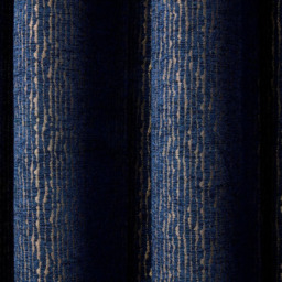 Nova Chenille Jacquard Eyelet Curtain Navy 229 x 229cm - thumbnail 4