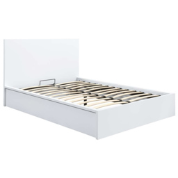 Oslo King Size White Ottoman Bed - thumbnail 2