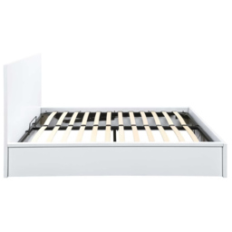 Oslo King Size White Ottoman Bed - thumbnail 4