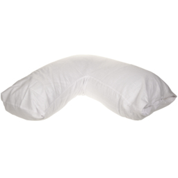 Easy Comfort White V Shape Pillow with Case - thumbnail 2