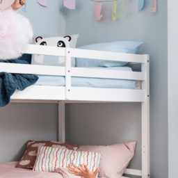 Noa and Nani Jakke White Bunk Bed with Straight Ladder - thumbnail 3