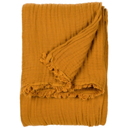 Yard Lark Cumin Muslin Cotton Throw 130 x 180cm