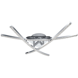Cosylyte Samford Chrome 3 Light Ceiling Flush Light