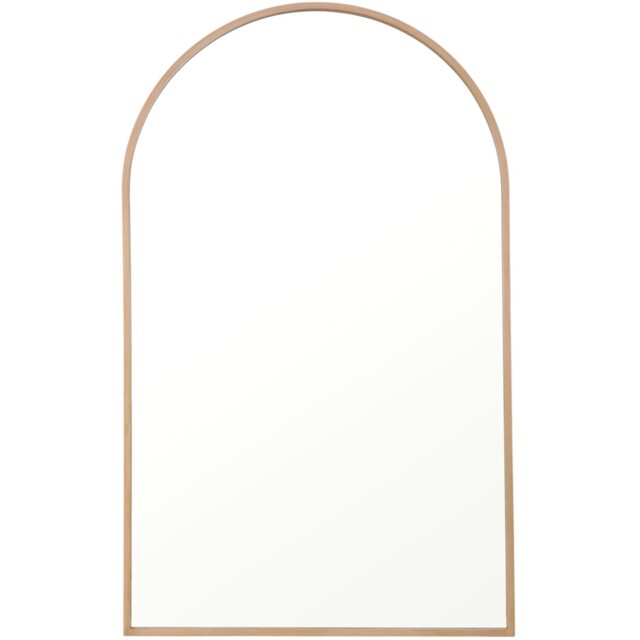 Wide Metal Arch Mirror Oak - image 1